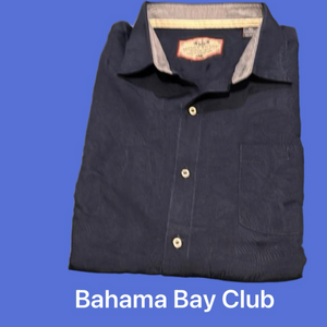 Bahama Bay Club (XL) NWOTs Button down casual Rayon/Polyester Shirt Soft/Silky
